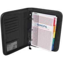 Load image into Gallery viewer, Large Zippered Planner, Black