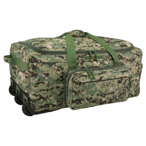  Mercury Tactical Gear Monster™ Rolling Duffle Deployment Bag  with Wheels, Large Wheeled Heavy Duty Duffle Bag for Men & Women, Travel Bag,  Coyote Color : Sports & Outdoors